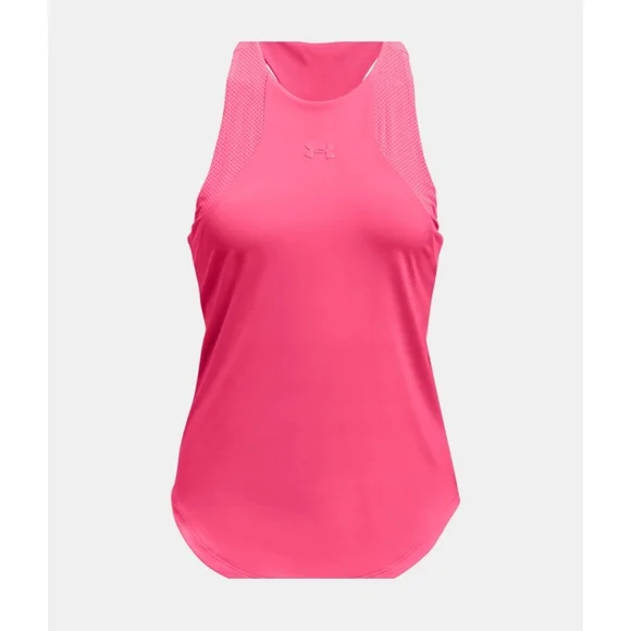 Under Armour Women's Sport 2 in 1 Racerback Tank Top BIB Avy 1356299 Hot Pink M - Picture 3 of 12